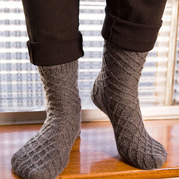 Criss Cross Socks in Berroco Comfort Sock 3 Ply PDF (Free)