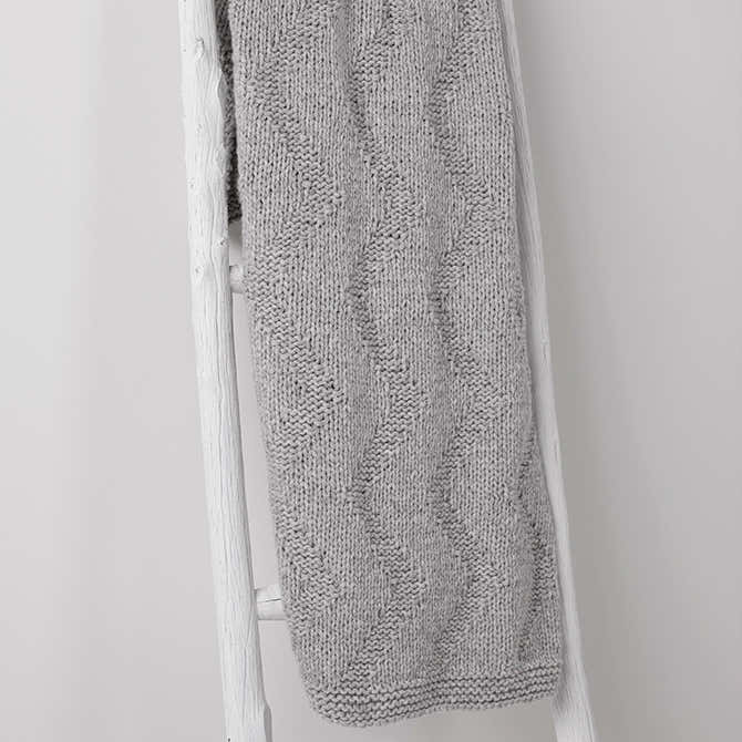 String Little Waves Blanket Knitting Pattern