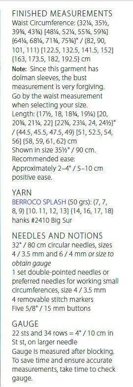 Malta Top Knitting Pattern