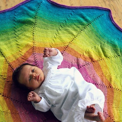 Wonderland Yarns So Fond of Rainbows in March Hare Yarn - Merino Wool Worsted