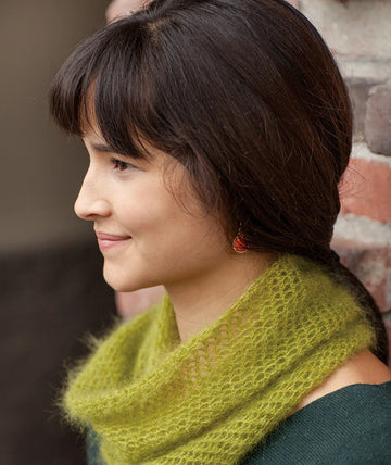 Churchmouse Studio Crocheted Moebius Cowl in Rowan Kidsilk Haze