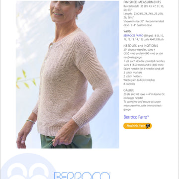 Berroco Albany Cardigan Knitting Pattern