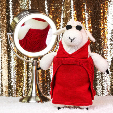 Franklin Habit Dolores Drop Dead Red. Toy Knitting Pattern