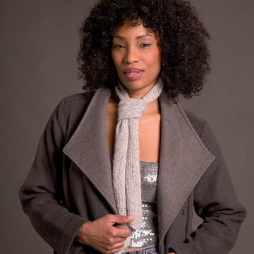 Monroe In Rowan Alpaca Sparkle Scarf Knitting Pattern