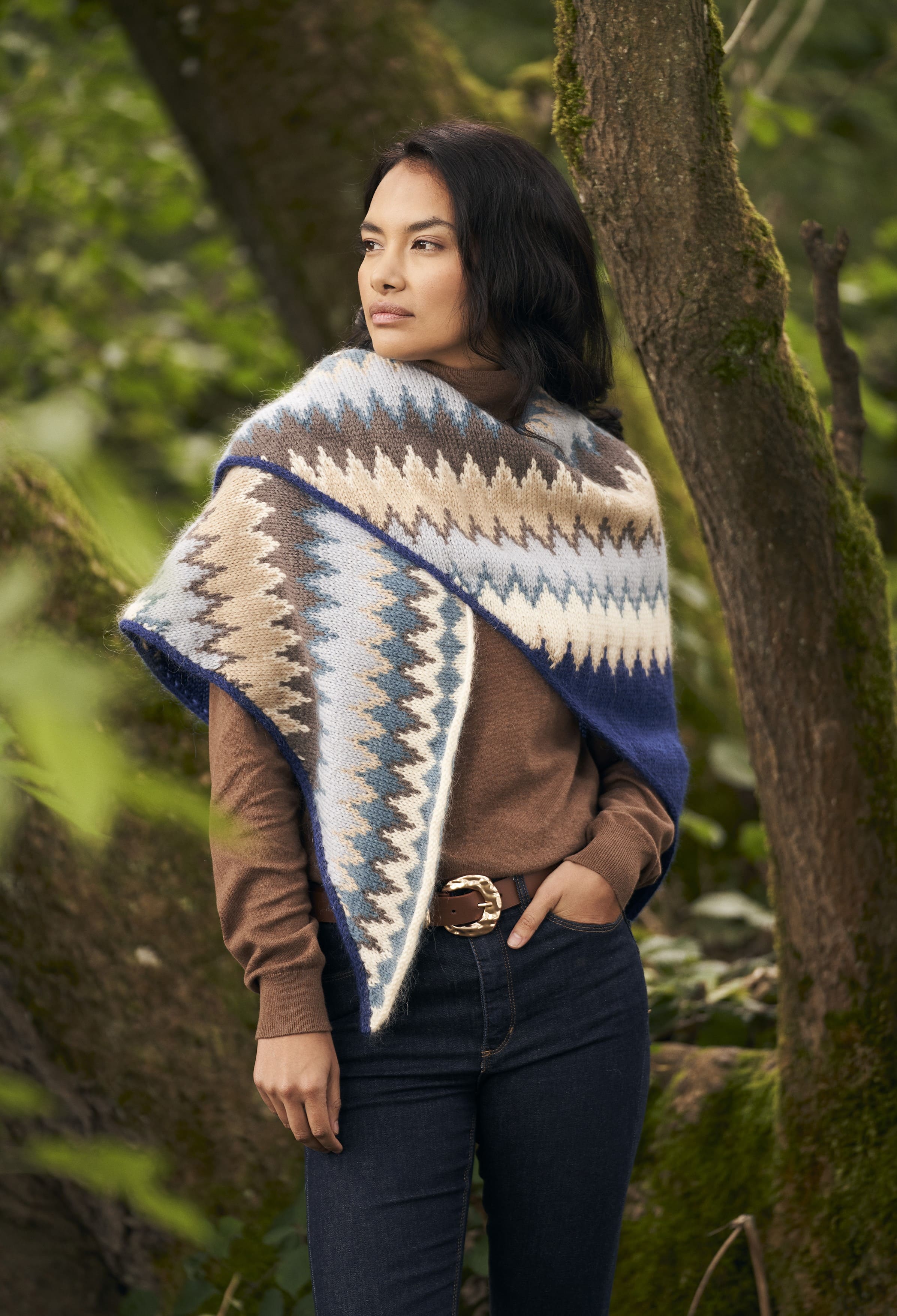 Fairisle Wrap Knitting Pattern