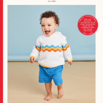Sirdar Rainbow Wave Hoodie Jumper Knitting Pattern