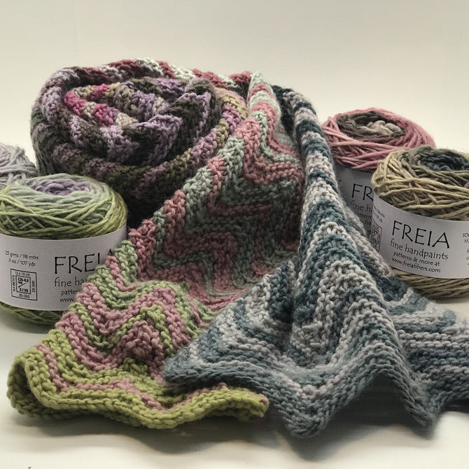 Freia Fine Handpaints Brimfield Scarf Knitting Pattern