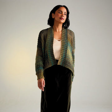 Sirdar Evergreen Edge to Edge Cardigan Knitting Pattern