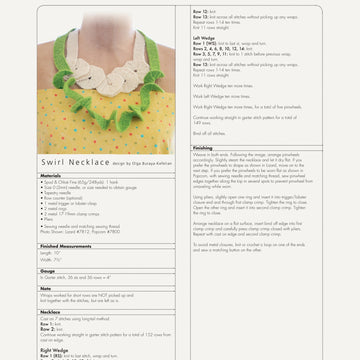 Spud & Chloe by Blue Sky Fibers Swirl Necklace PDF