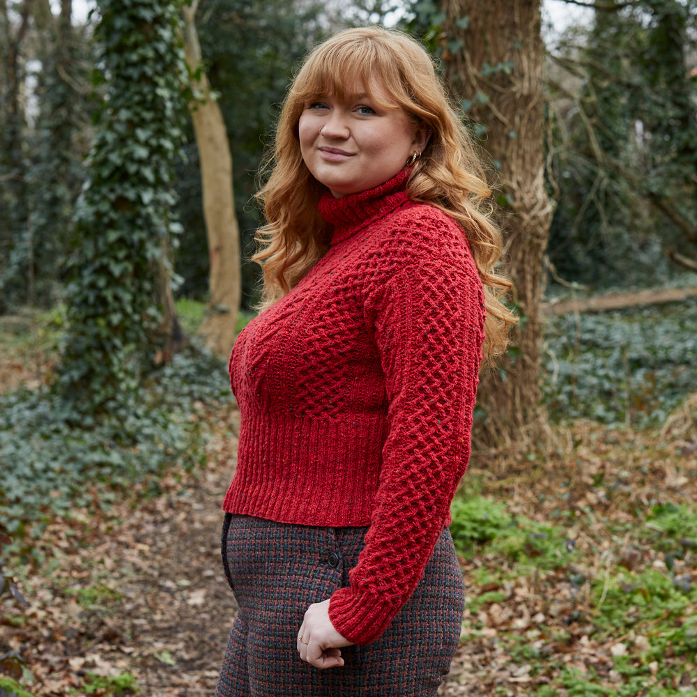 Debbie Bliss Cabled Sweater Knitting Pattern