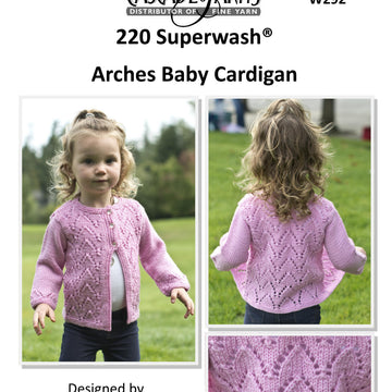Cascade Yarns W Arches Baby Cardigan Knitting Pattern