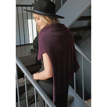 Trendsetter Yarns Pure Love - Angled Short Row Cowled Poncho
