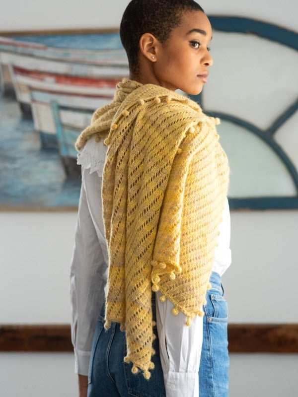Strawflower Scarf Knitting Pattern