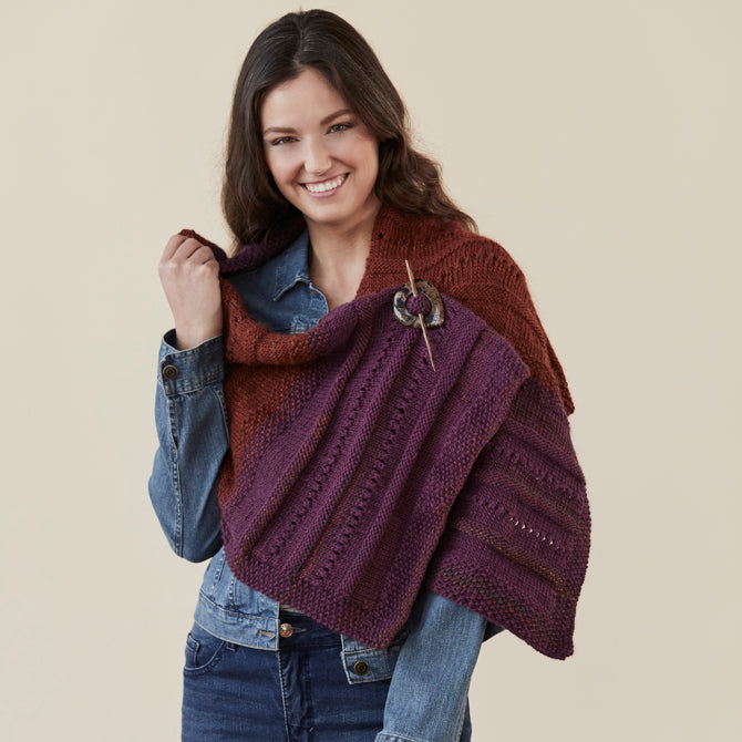Tahki Yarns Cedaredge Wrap Knitting Pattern