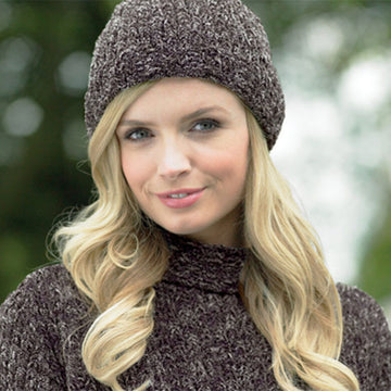 James C. Brett JB332 Sweater And Hat Knitting Pattern