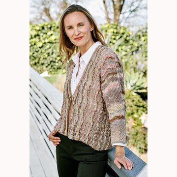 Trendsetter Yarns D Celebrate Side to Side Chevron Cardigan