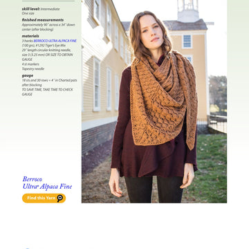 Berroco Nest- Portfolio Wrap Knitting Pattern