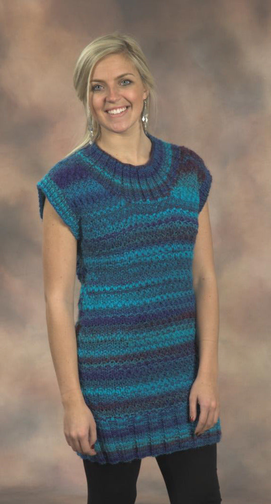 Tunic Length Pullover Top Knitting Pattern