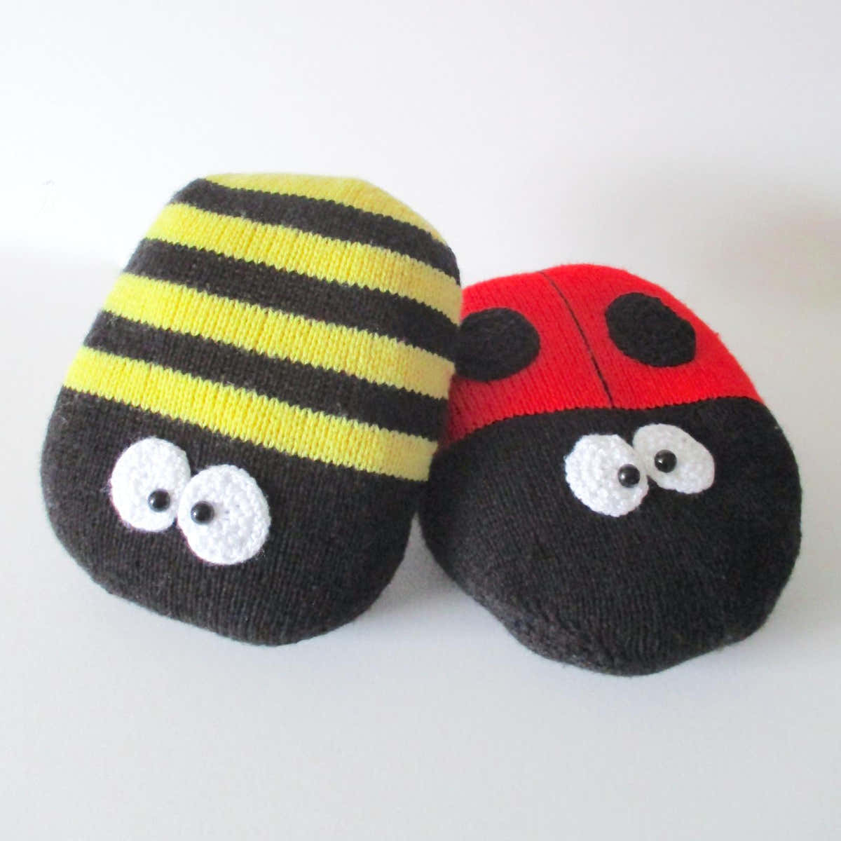 Ladybird and Bee Cushions