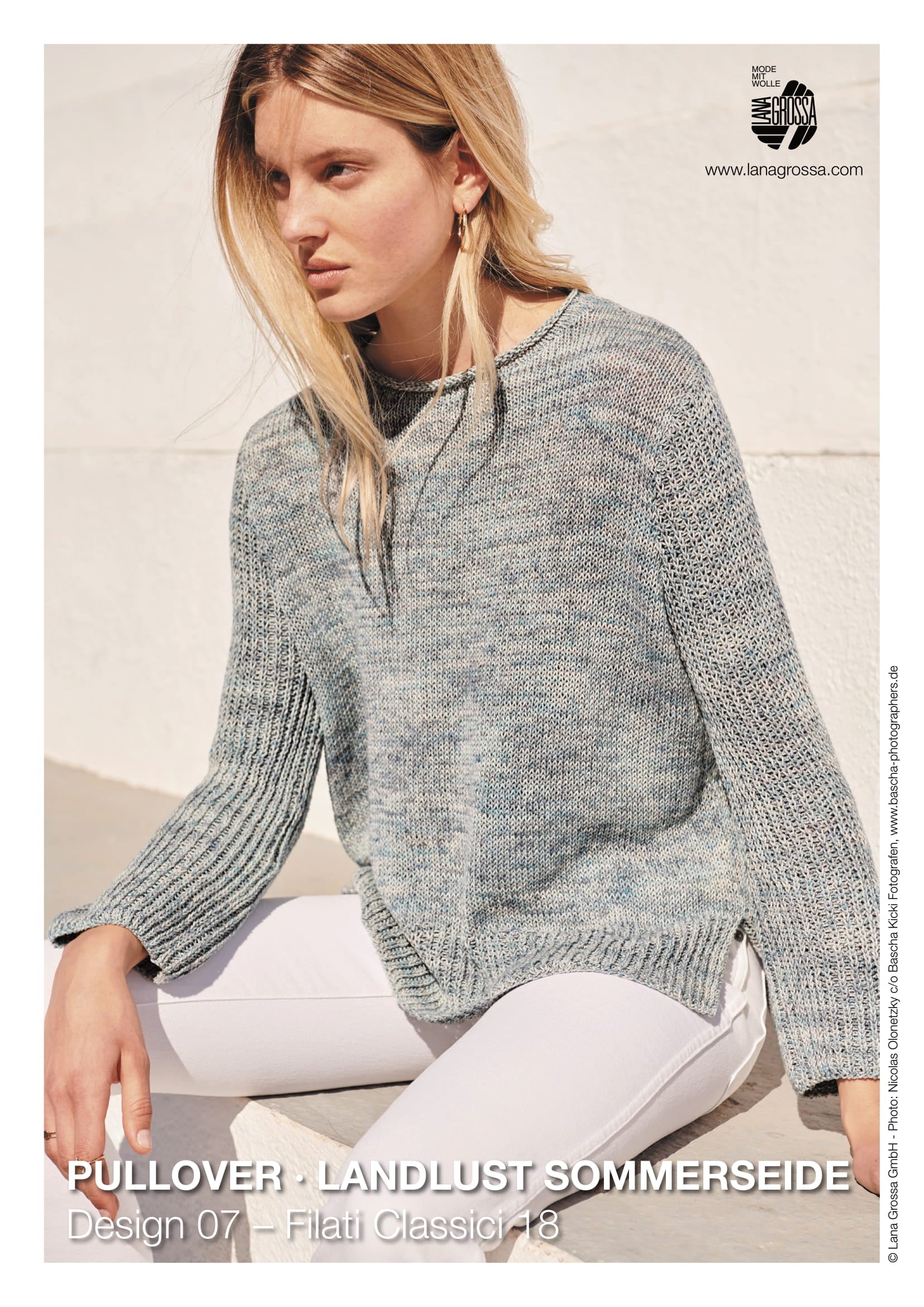 Lana Grossa Pullover Jumper Knitting Pattern