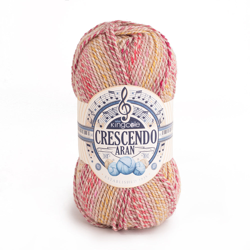 King Cole Crescendo Aran Yarn - Acrylic Aran