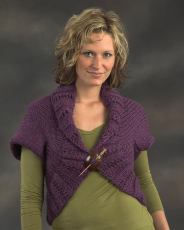 Ribbed Shrug Bolero Knitting Pattern