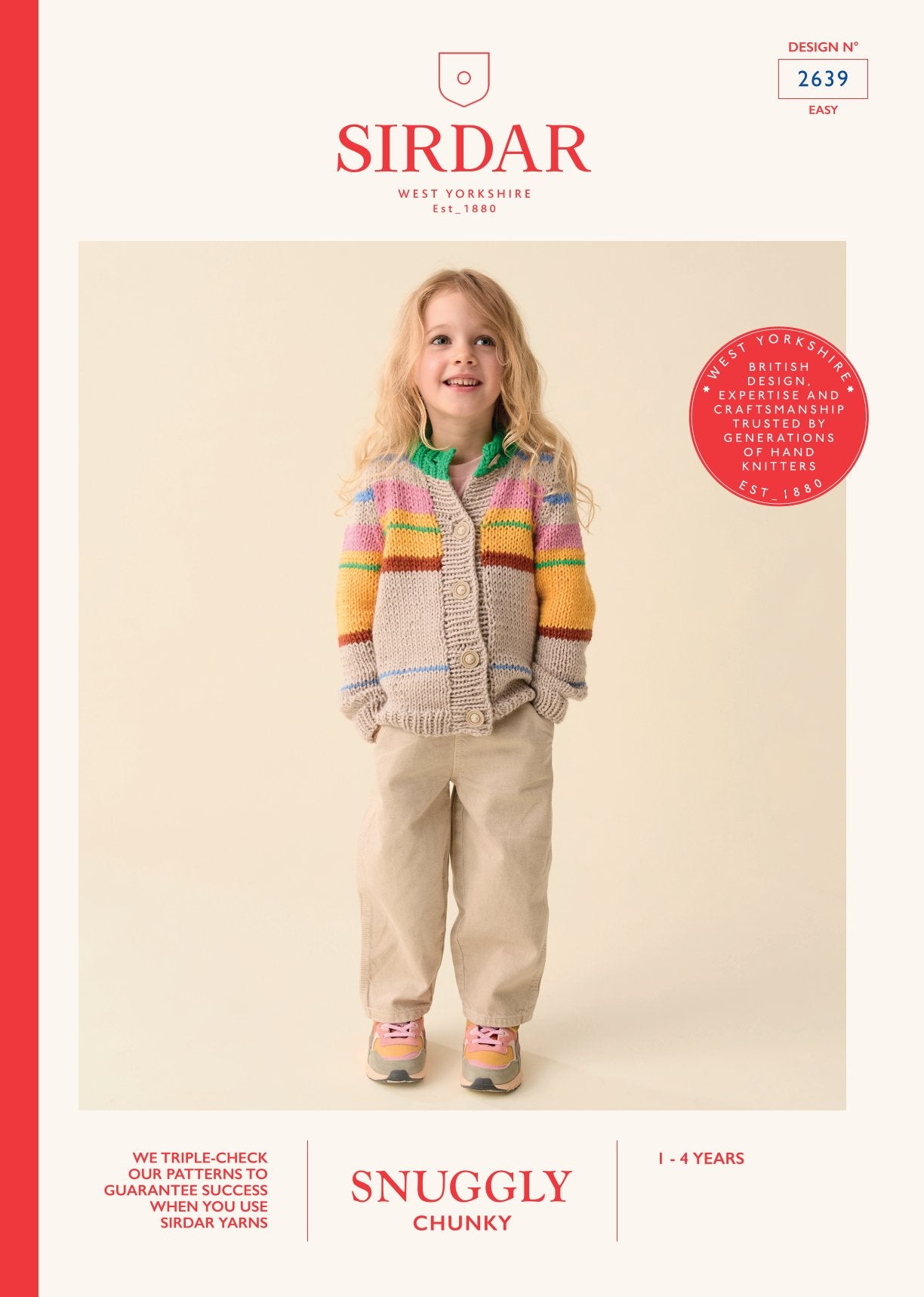 ScandiStriped Cardi Cardigan Knitting Pattern