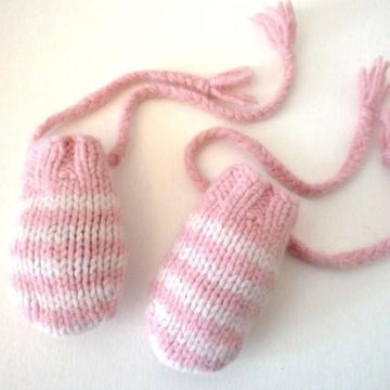 Easy Baby Stripe Mittens