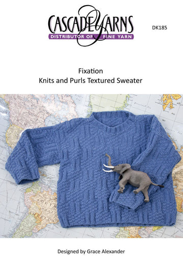 Cascade Yarns DK Fixation Knits and Purls Textured Sweater (Free)