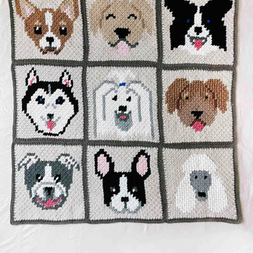 C2C French Bulldog / Boston Terrier Dog Blanket Square