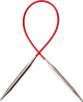 ChiaoGoo 9 in KNIT RED Circular Needles Stainless Steel