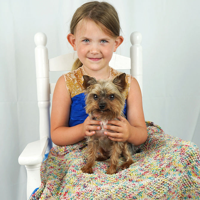 Cascade Yarns Diamond Splash Baby Blanket Knitting Pattern