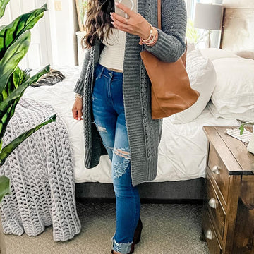 Double Espresso Duster Cardigan