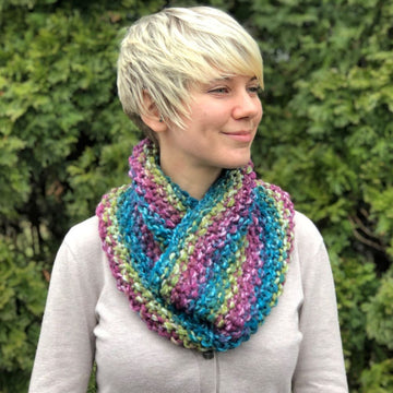 Seed Stitch Cowls Knitting Pattern