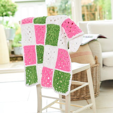 Motif Blankets in Stylecraft Chenille Chunky - 10249