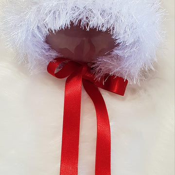 Holly swing coat with fur trim baby knitting pattern