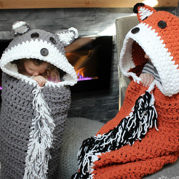 Bulky & Quick Fox/Wolf Blanket