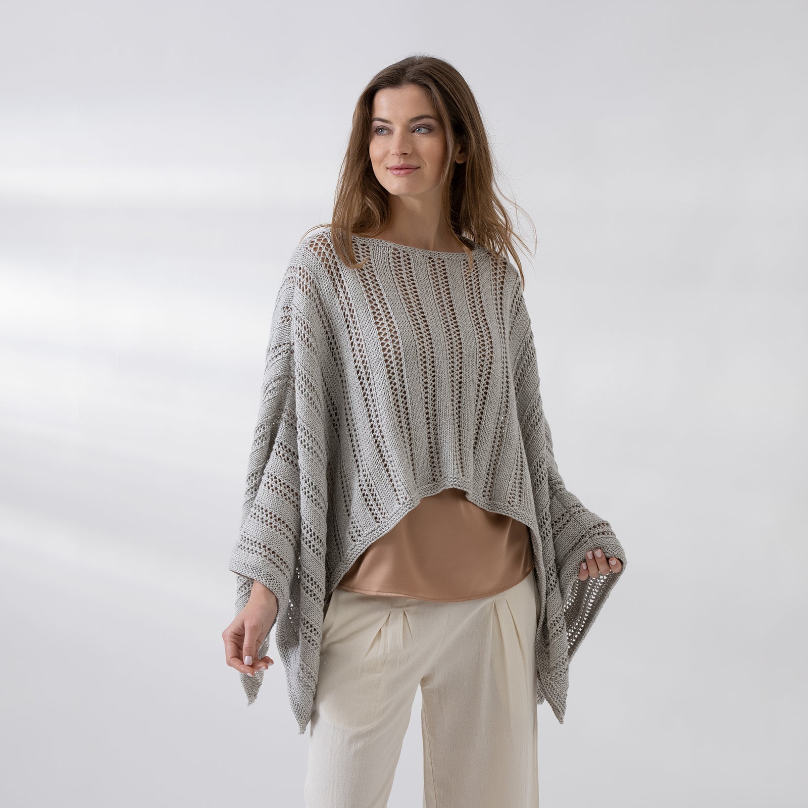 String Addison Poncho Cape Knitting Pattern
