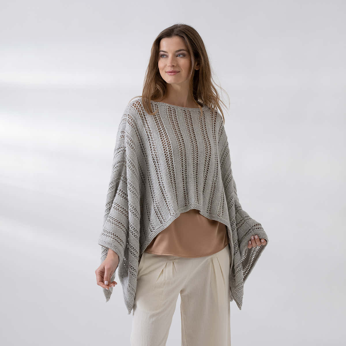 String Addison Poncho Cape Knitting Pattern