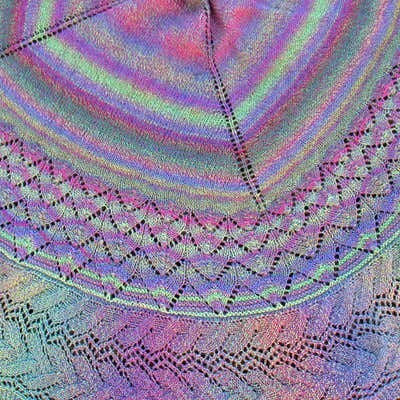 Jojoland Dragon Melody Shawl Wrap Knitting Pattern