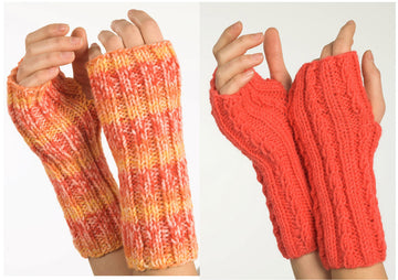 Fingerless Gloves in Plymouth Encore Worsted - F236 - PDF