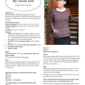 Wildflowerknits My Tuscan Knit Jumper Knitting Pattern