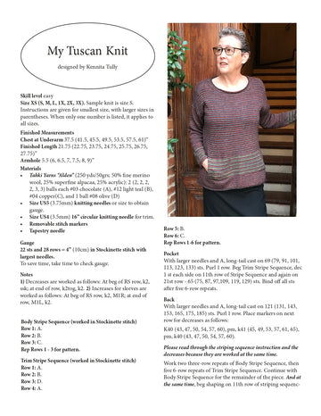 Wildflowerknits My Tuscan Knit Jumper Knitting Pattern
