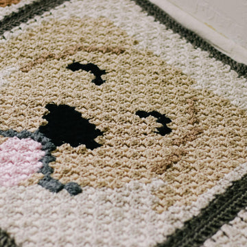 C2C Golden / Labrador Retriever Dog Blanket Square