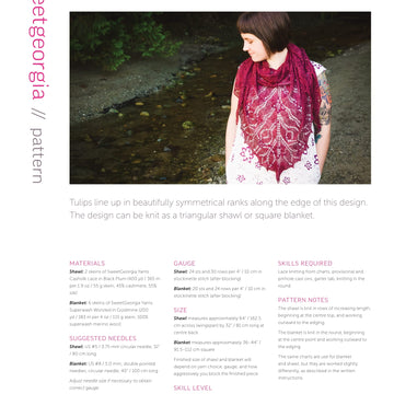 SweetGeorgia Tulip Wrap Knitting Pattern