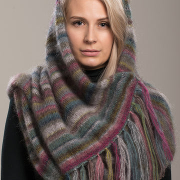Earth Stripe Wrap Scarf Knitting Pattern