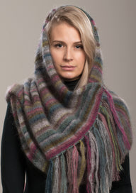 Earth Stripe Wrap Scarf Knitting Pattern