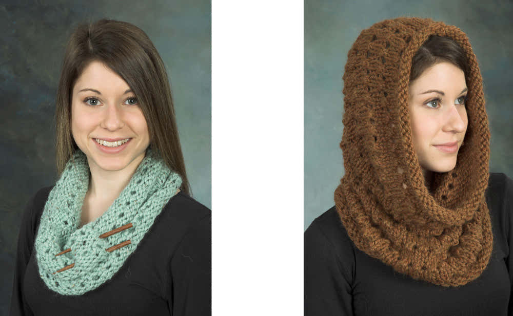 Dotted Swiss Cowl Knitting Pattern