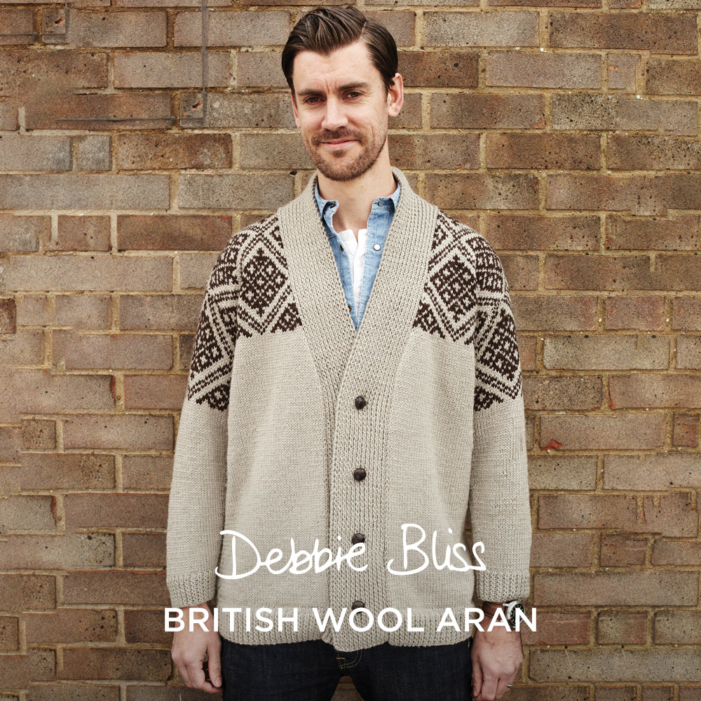Debbie Bliss Dave's Fair Isle Cardigan Knitting Pattern