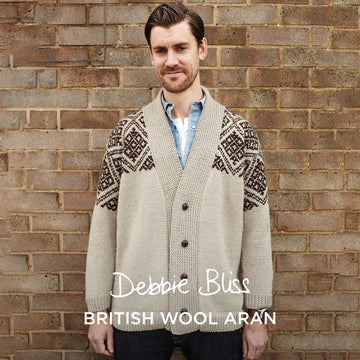 Debbie Bliss Dave's Fair Isle Cardigan Knitting Pattern